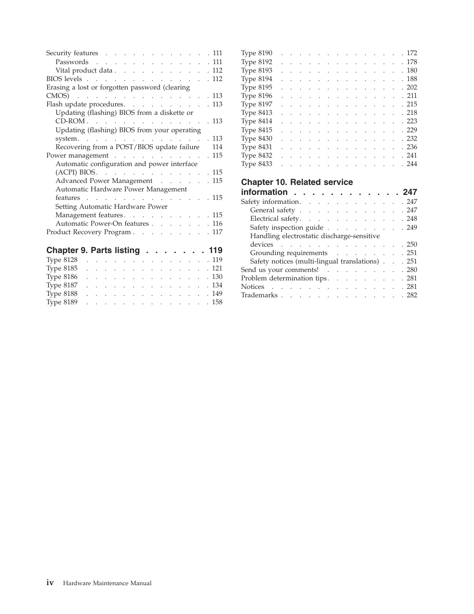 IBM THINKCENTER 8189 User Manual | Page 6 / 290
