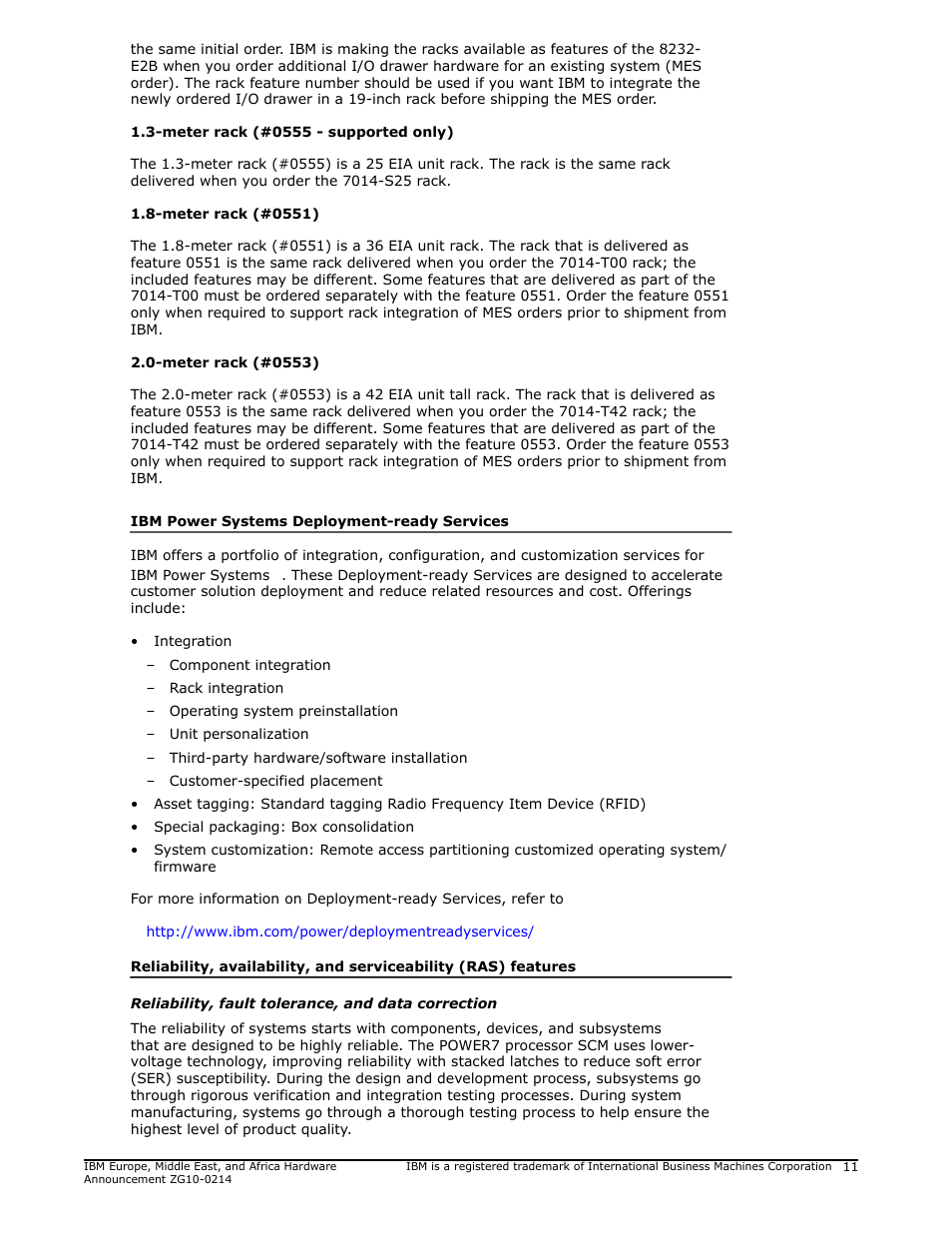 IBM POWER 730 User Manual | Page 11 / 45