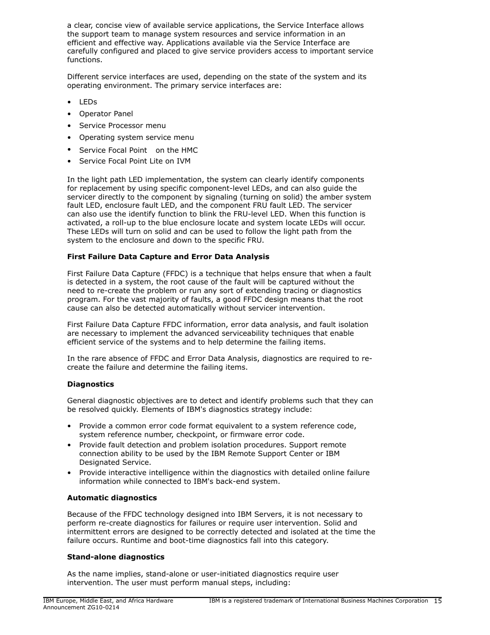IBM POWER 730 User Manual | Page 15 / 45