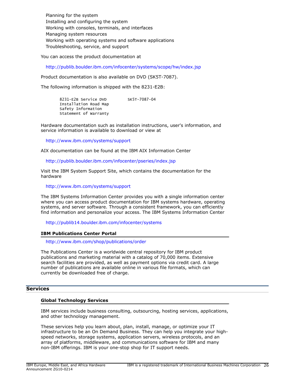 IBM POWER 730 User Manual | Page 26 / 45