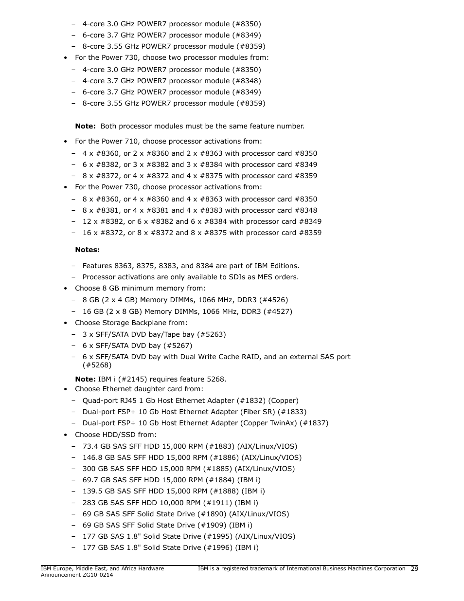 IBM POWER 730 User Manual | Page 29 / 45