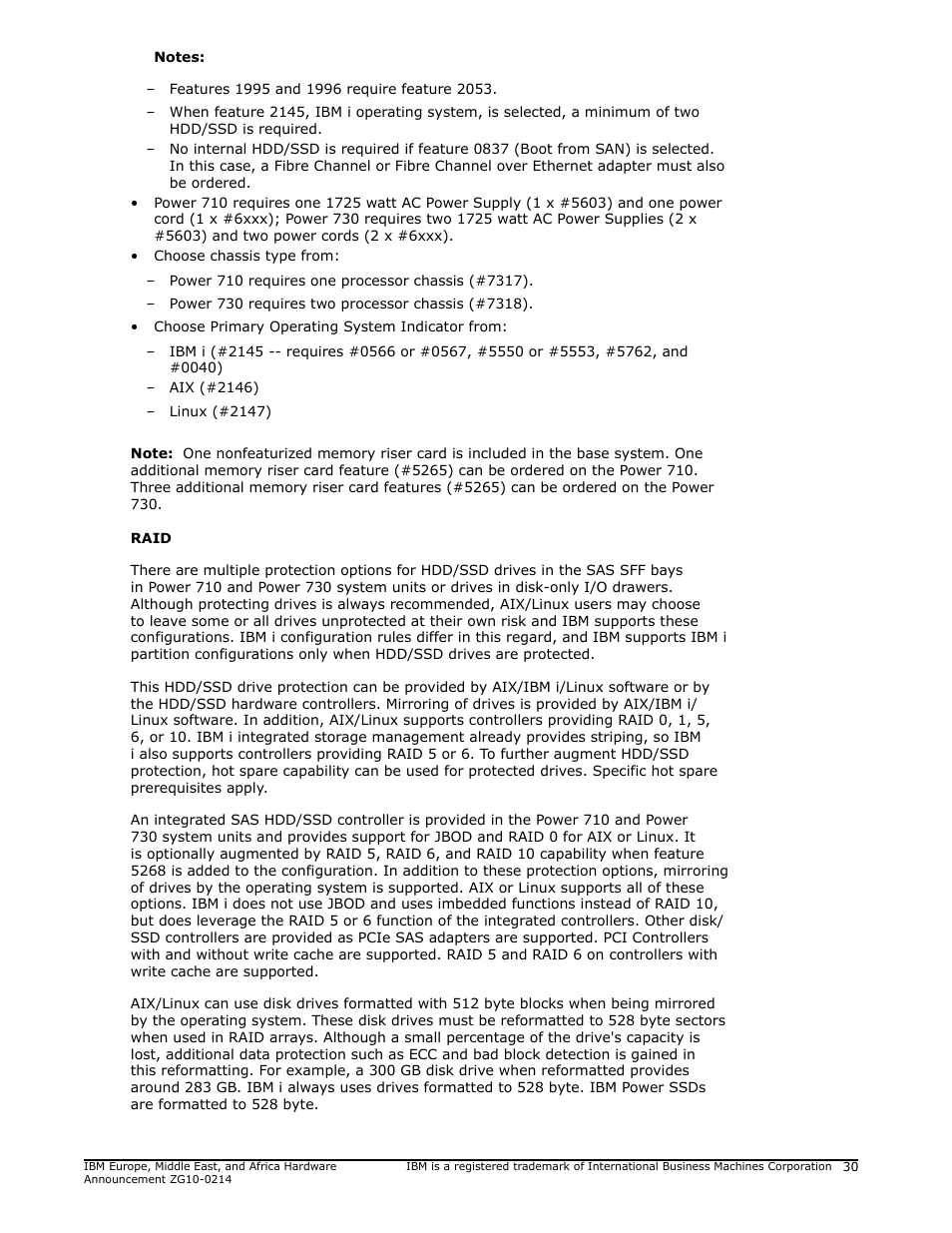 IBM POWER 730 User Manual | Page 30 / 45