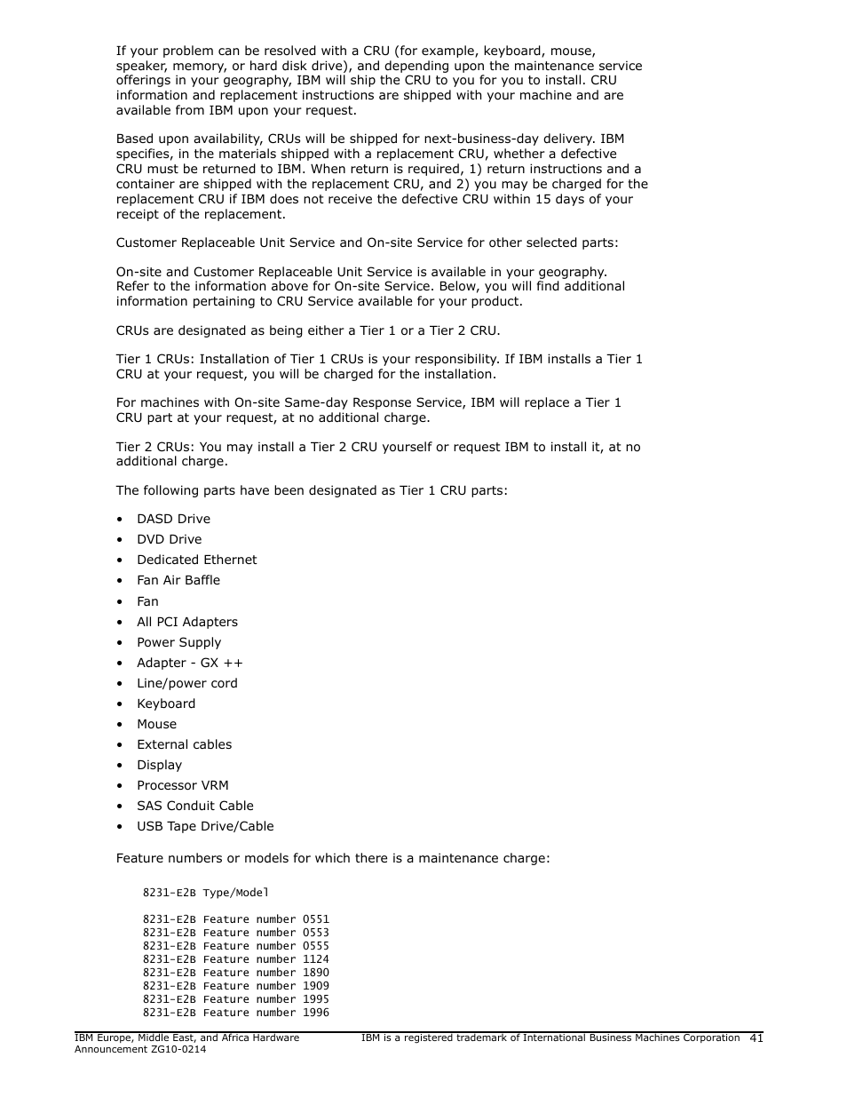 IBM POWER 730 User Manual | Page 41 / 45