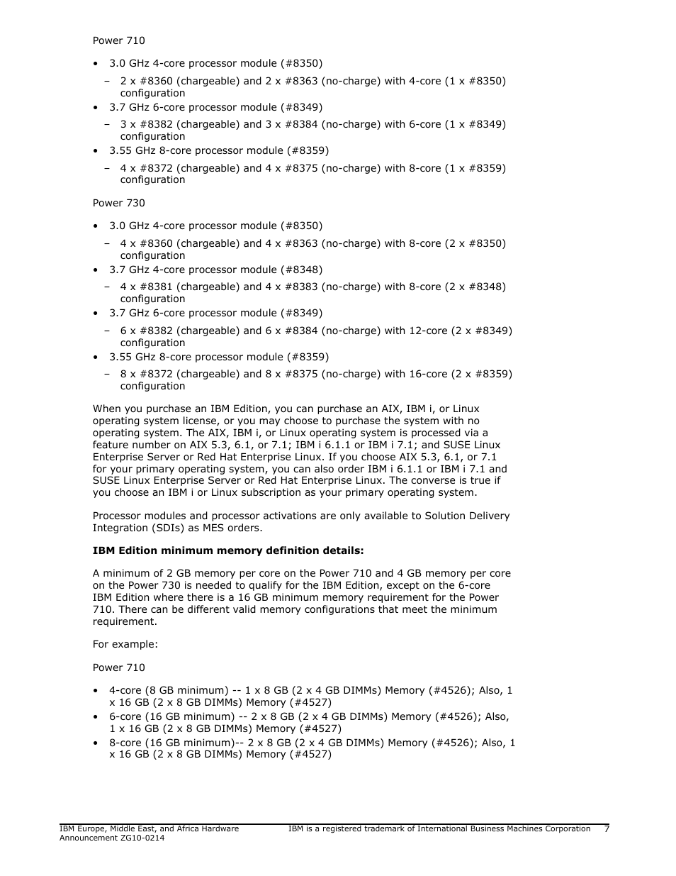 IBM POWER 730 User Manual | Page 7 / 45