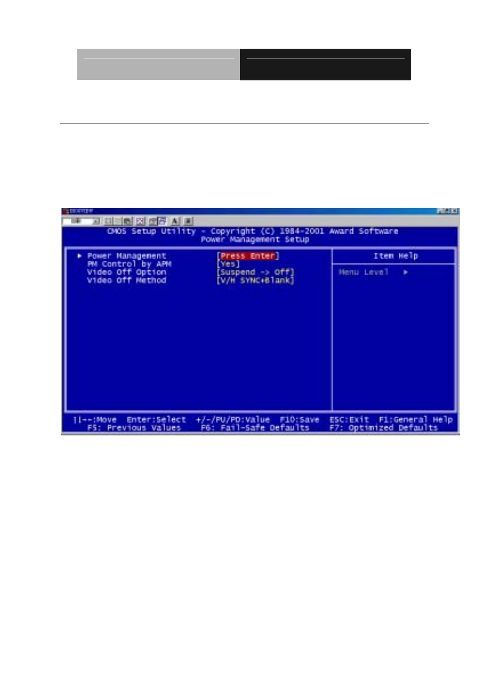 Power management setup | IBM LCD PC User Manual | Page 42 / 50