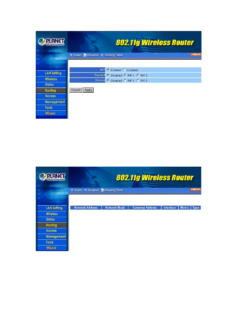 3 routing table | IBM 802.11g Wireless Broadband Router WRT-410 User Manual | Page 24 / 69