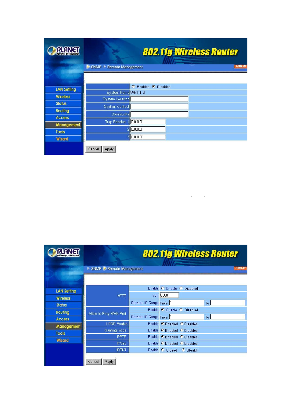 2 remote management | IBM 802.11g Wireless Broadband Router WRT-410 User Manual | Page 32 / 69