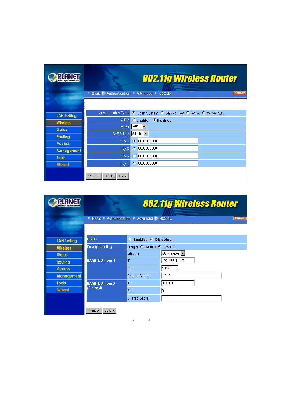 3 authenticator setup | IBM 802.11g Wireless Broadband Router WRT-410 User Manual | Page 51 / 69