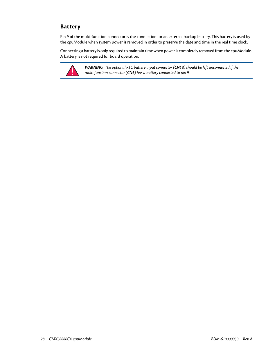 Battery | IBM CMX58886CX User Manual | Page 36 / 110