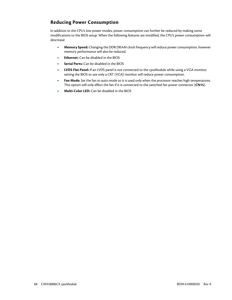 Reducing power consumption | IBM CMX58886CX User Manual | Page 76 / 110