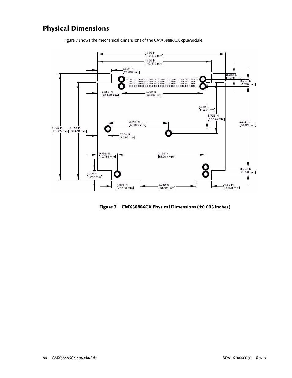 Physical dimensions | IBM CMX58886CX User Manual | Page 92 / 110