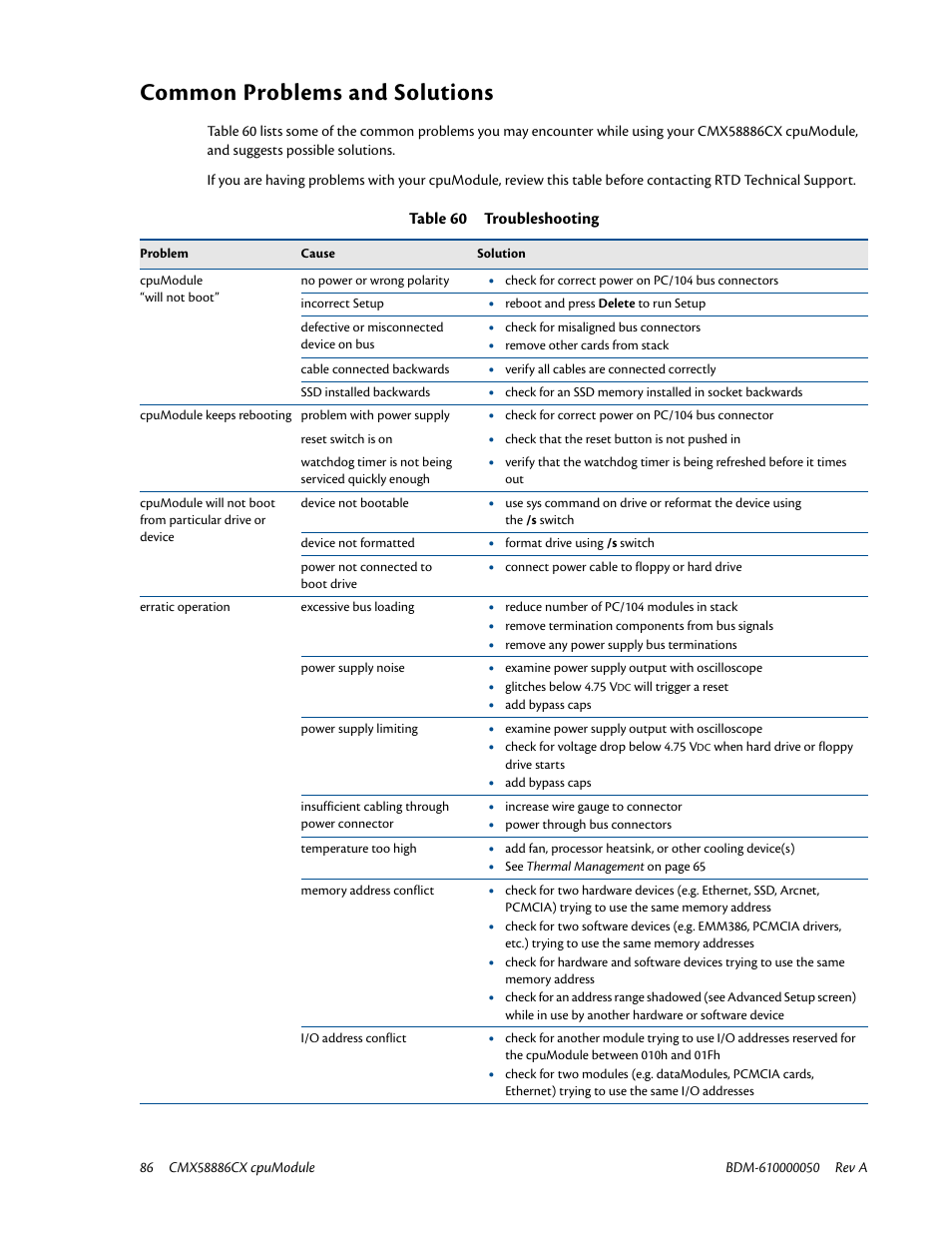 Common problems and solutions | IBM CMX58886CX User Manual | Page 94 / 110