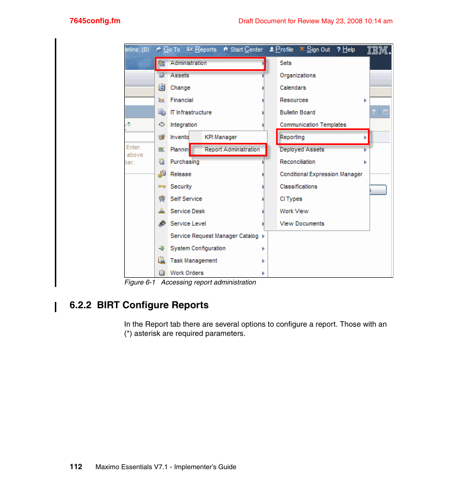 2 birt configure reports | IBM MAXIMO SG24-7645-00 User Manual | Page 126 / 152