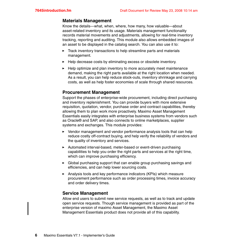 IBM MAXIMO SG24-7645-00 User Manual | Page 20 / 152