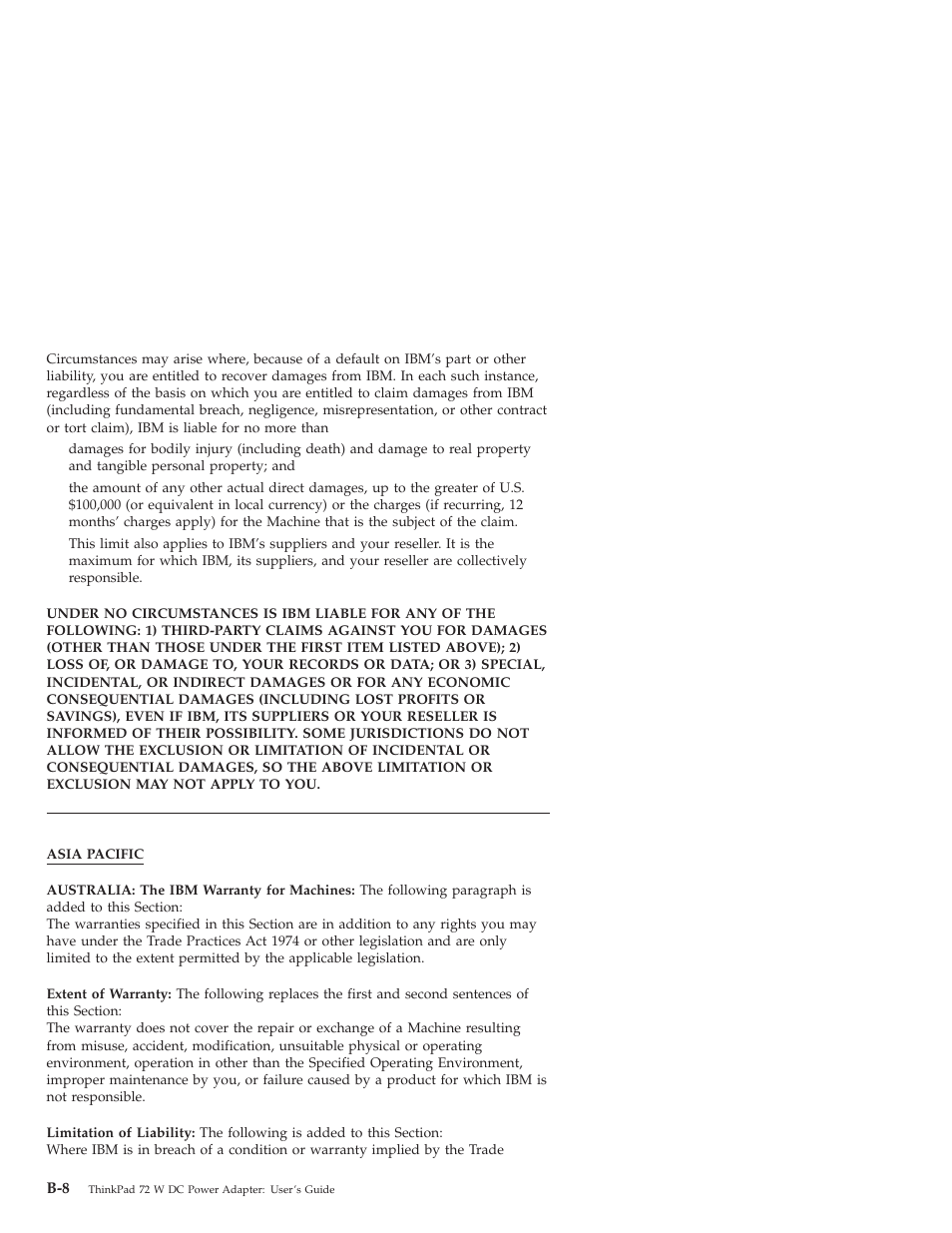 Part 2 - worldwide country-unique terms, Part 2 - worldwide | IBM THINKPAD 72 W DC User Manual | Page 58 / 70