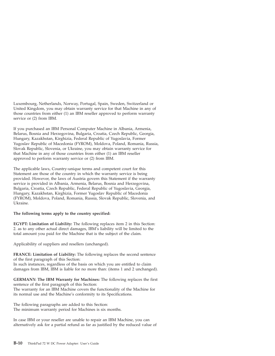 IBM THINKPAD 72 W DC User Manual | Page 60 / 70