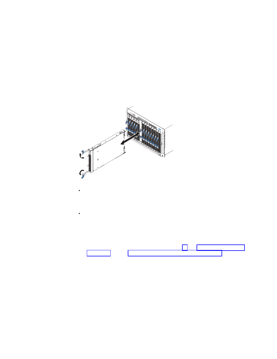 Removing a blade server | IBM BladeCenter 8677 User Manual | Page 39 / 104
