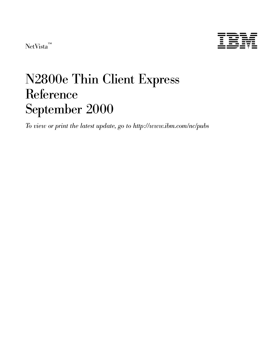 IBM N2800e User Manual | 82 pages