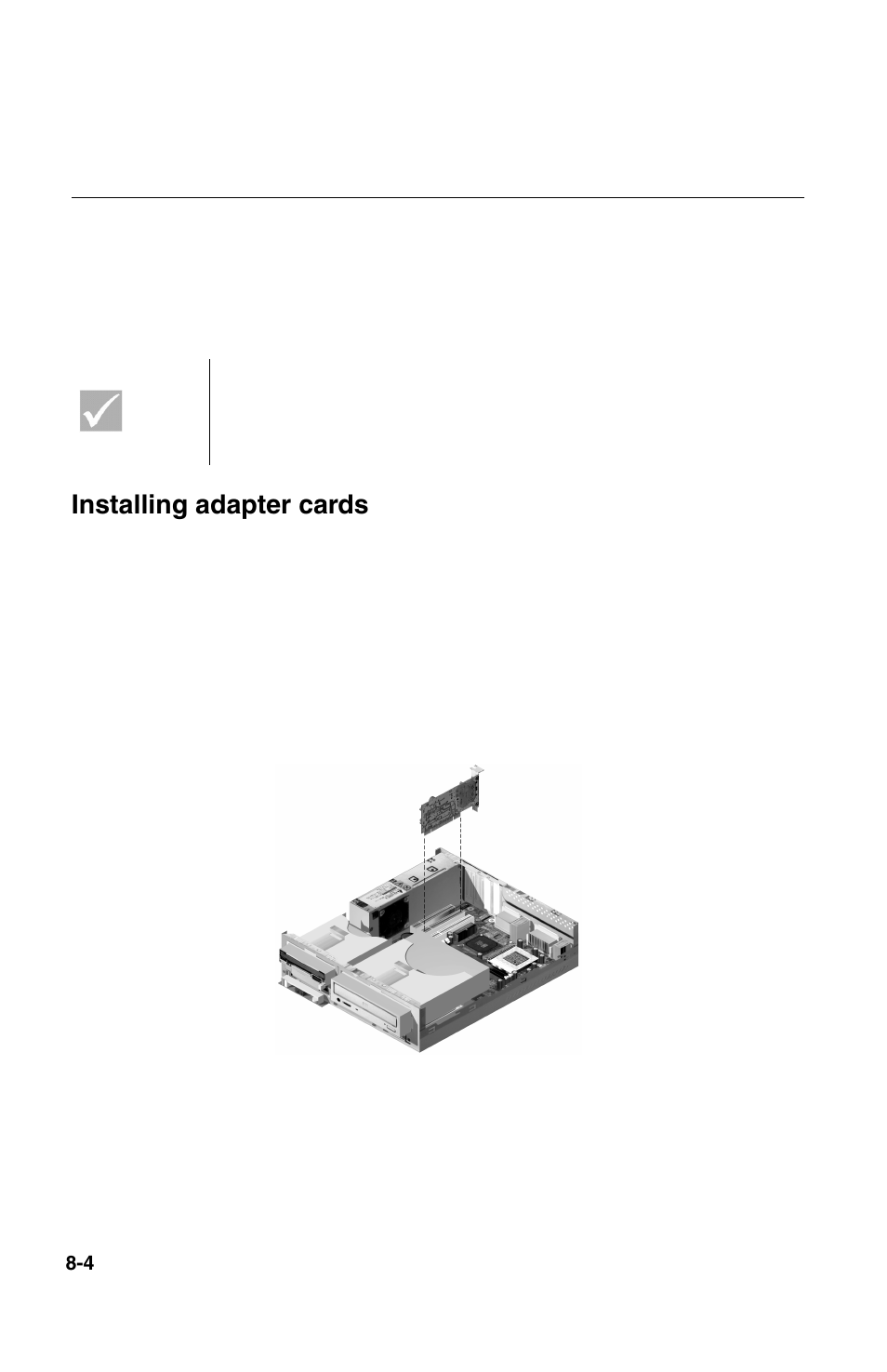 Adding and removing adapter cards, Installing adapter cards | IBM 2196 User Manual | Page 104 / 208