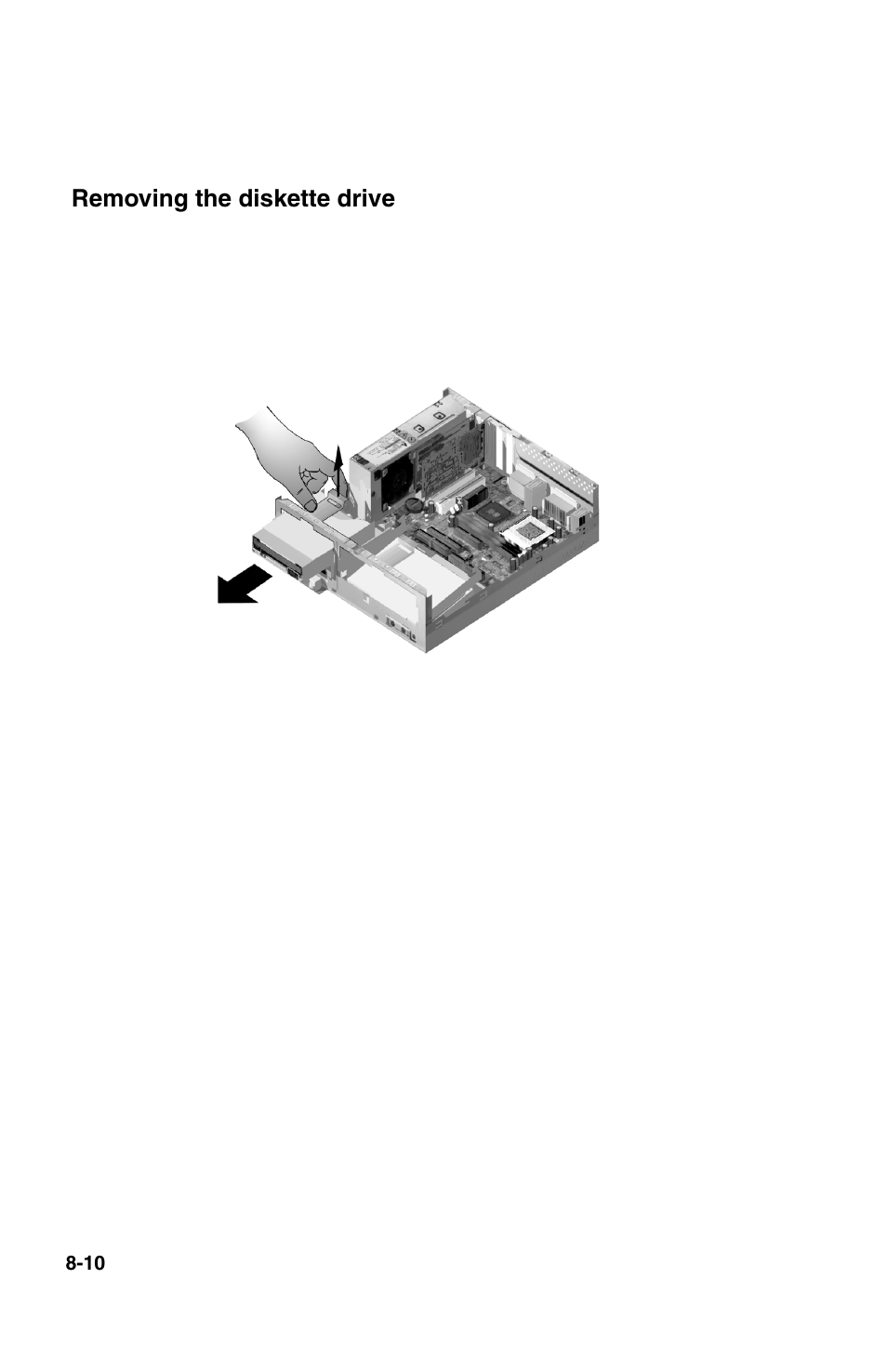 Removing the diskette drive | IBM 2196 User Manual | Page 110 / 208