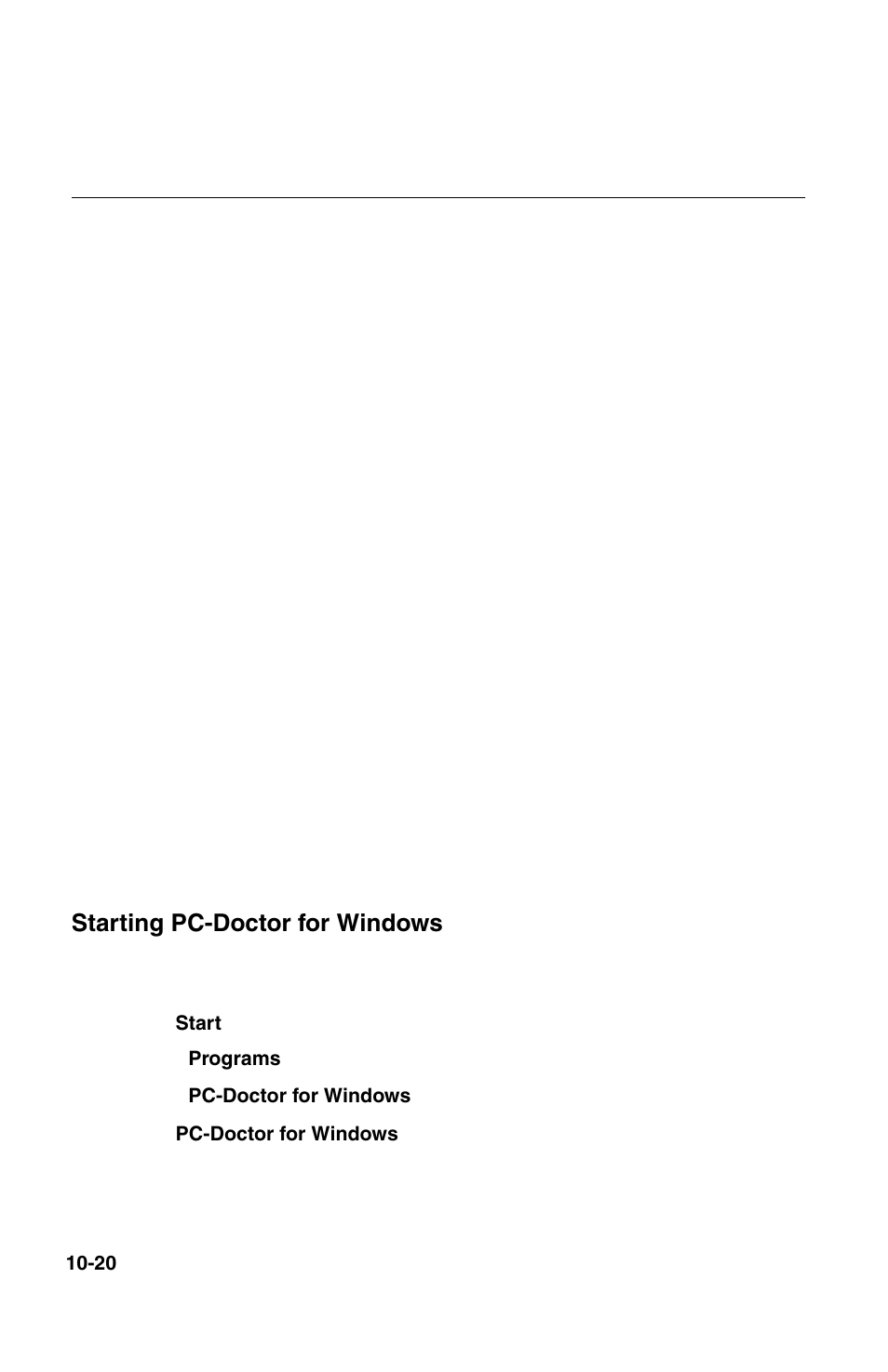 Ibm diagnostic programs, Starting pc-doctor for windows | IBM 2196 User Manual | Page 149 / 208