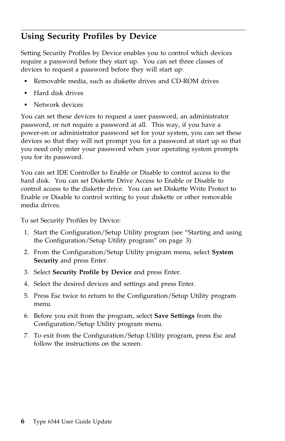 Using security profiles by device | IBM 2196 User Manual | Page 194 / 208