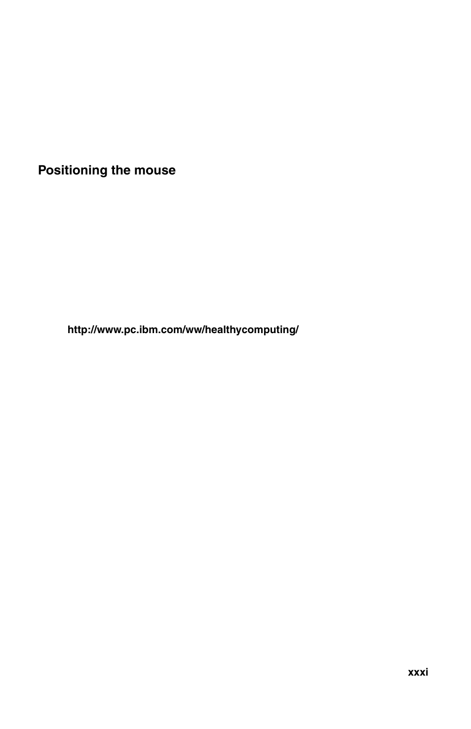 Positioning the mouse | IBM 2196 User Manual | Page 31 / 208