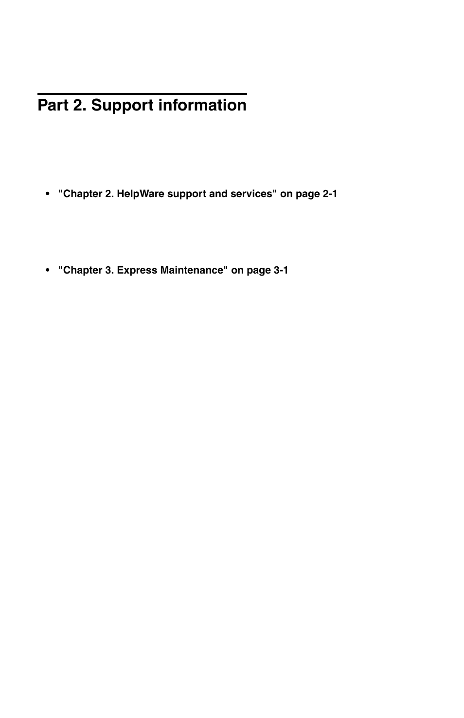 Part 2. support information | IBM 2196 User Manual | Page 38 / 208