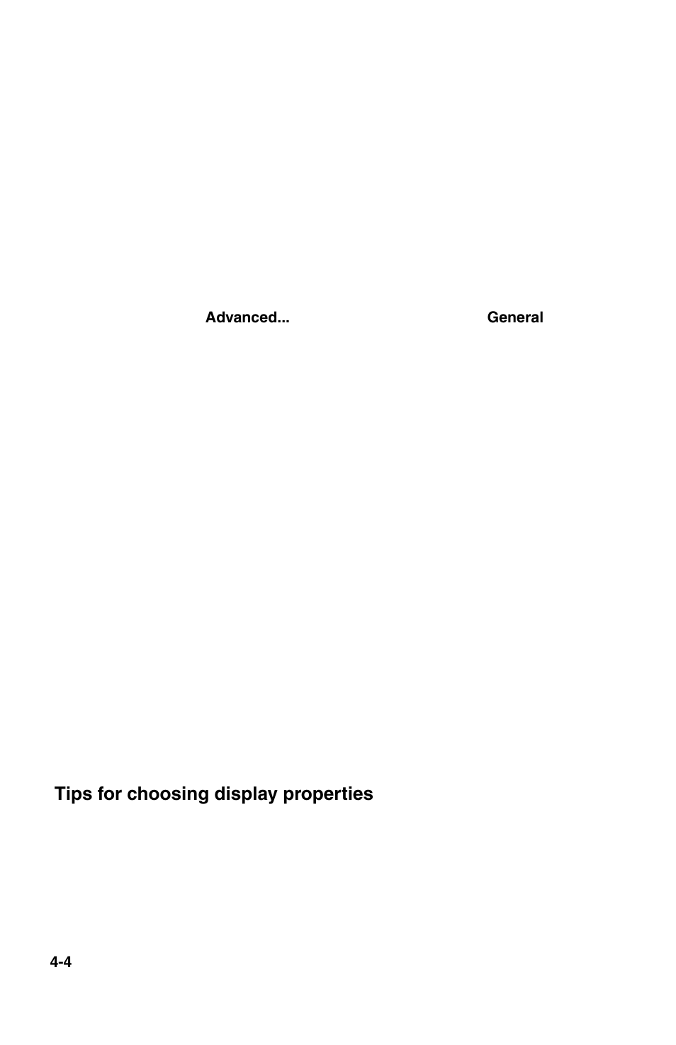 Tips for choosing display properties | IBM 2196 User Manual | Page 57 / 208