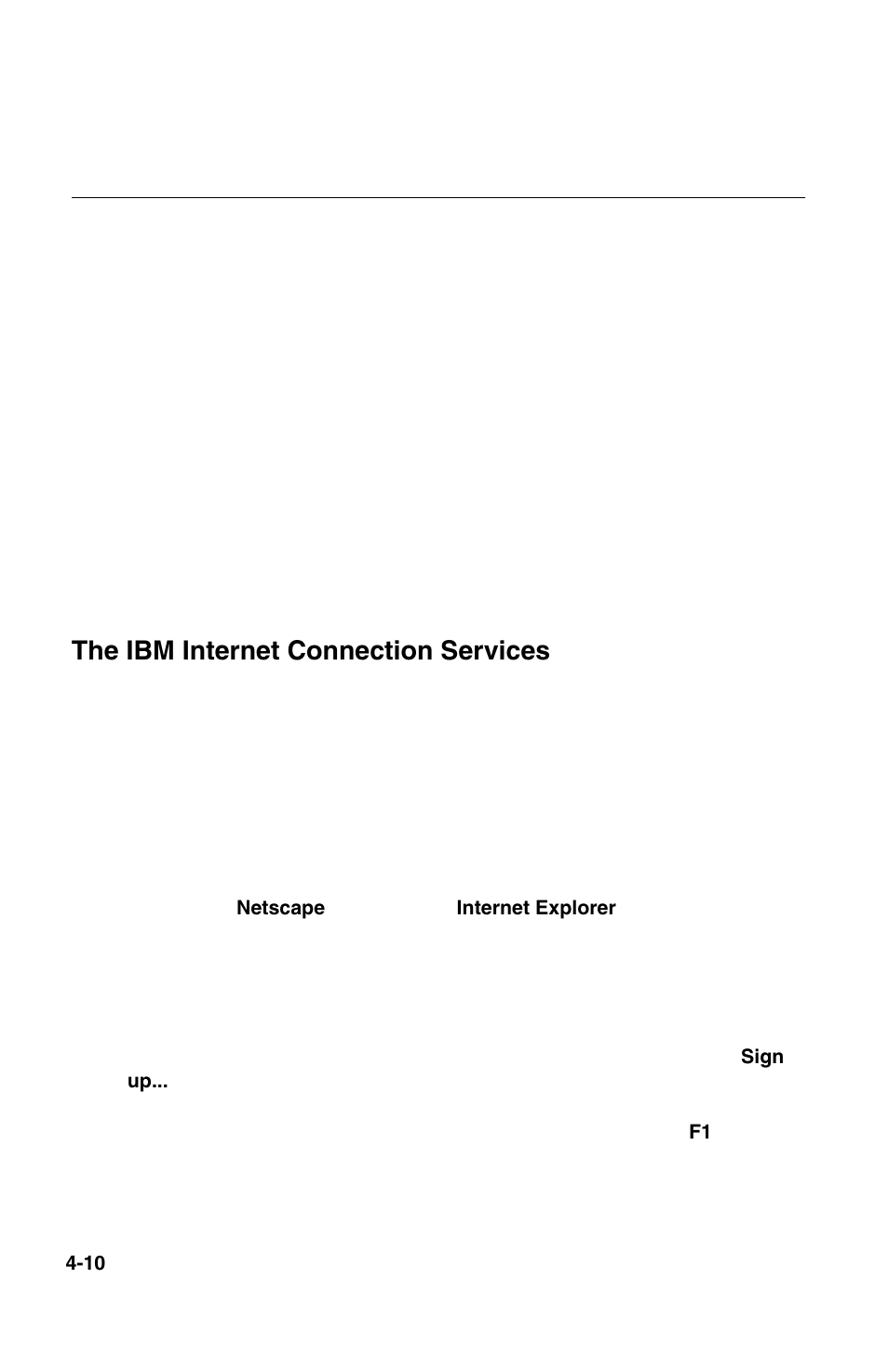 The ibm internet connection services | IBM 2196 User Manual | Page 63 / 208