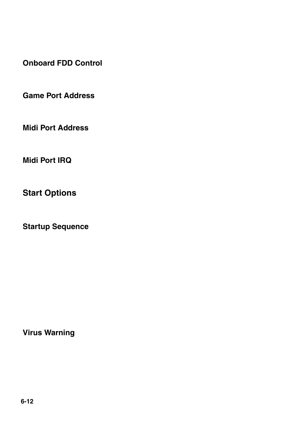 Start options | IBM 2196 User Manual | Page 83 / 208