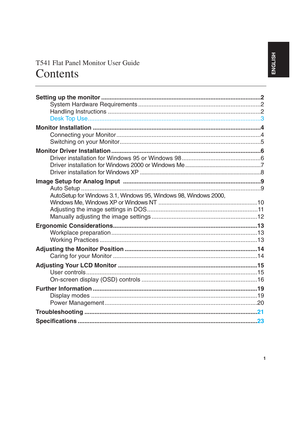 IBM T 541 User Manual | Page 3 / 26