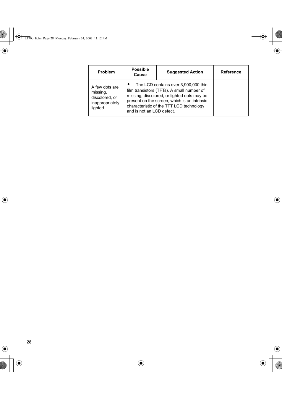 IBM L170p User Manual | Page 30 / 36