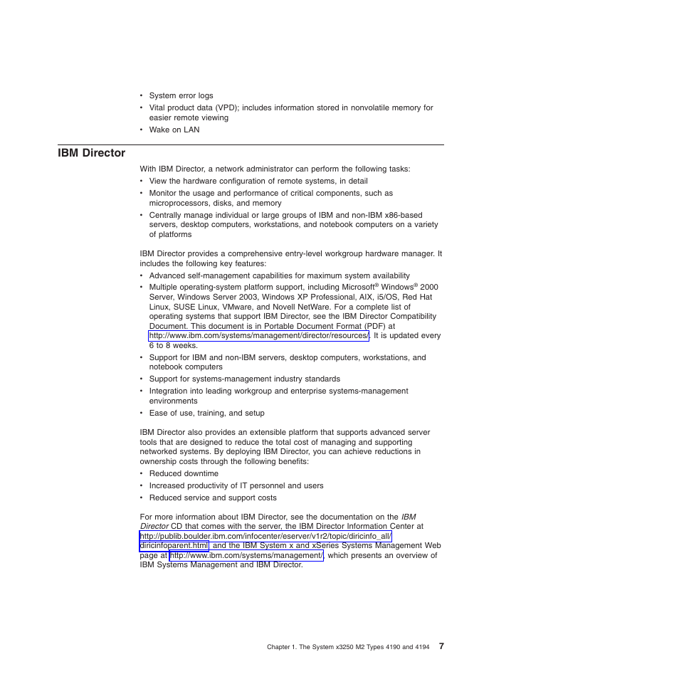 Ibm director, Director | IBM 4190 User Manual | Page 21 / 84