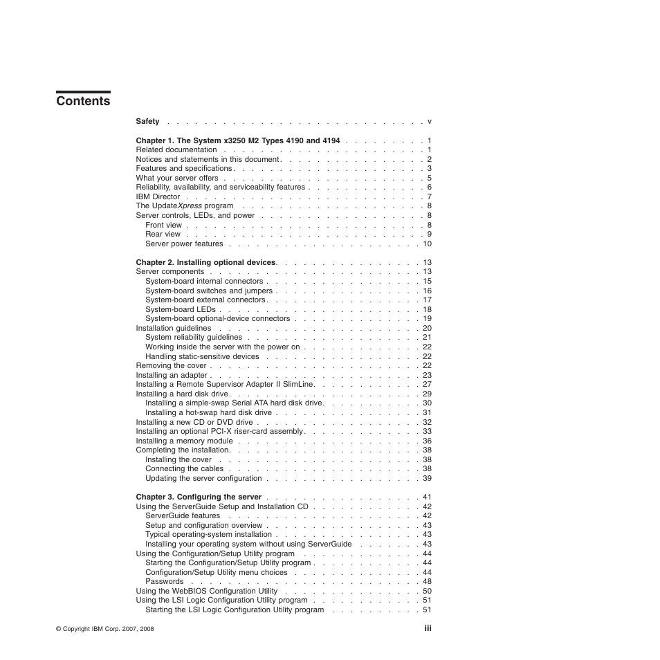 IBM 4190 User Manual | Page 5 / 84