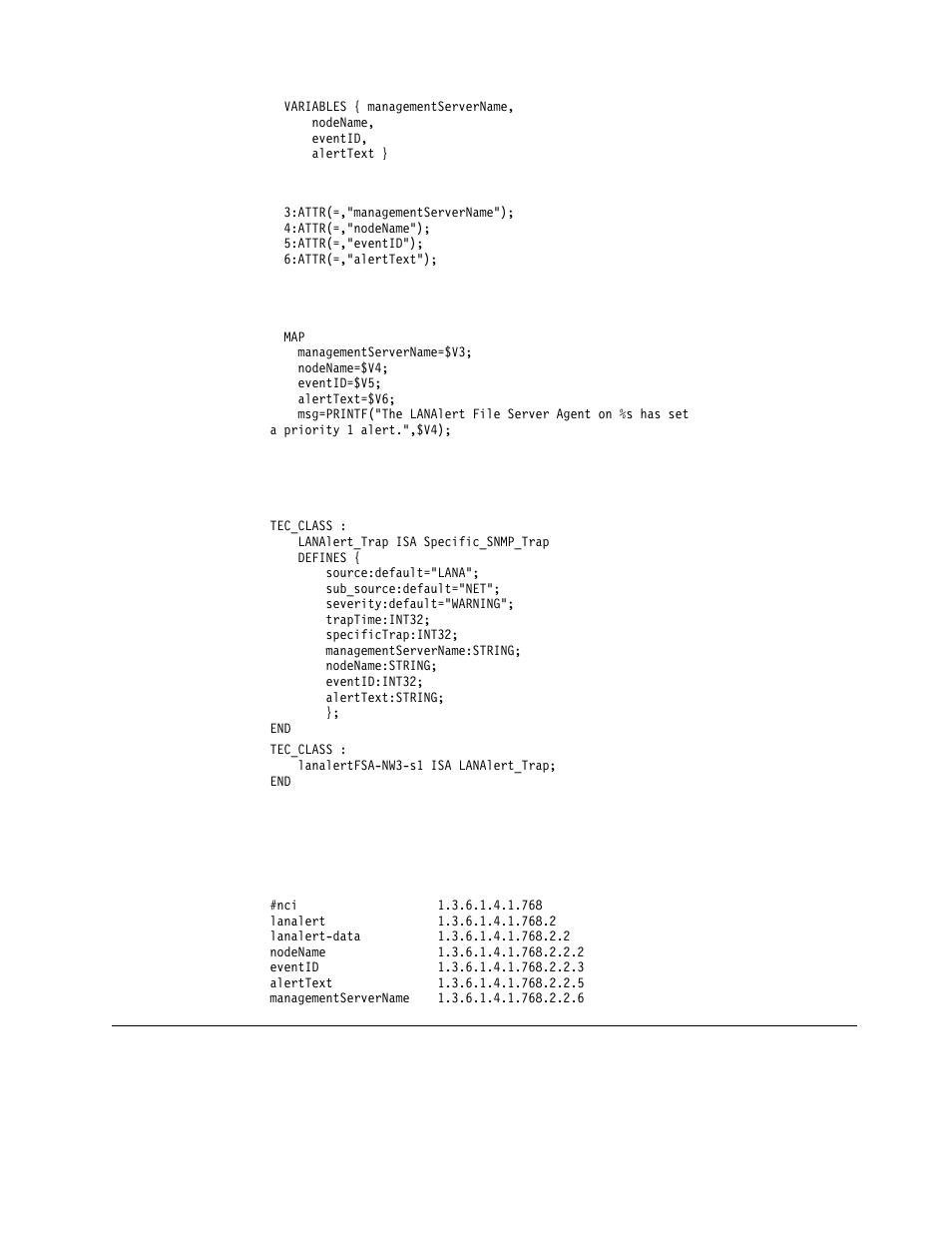 Object identifier file changes, Troubleshooting the snmp adapter | IBM Enterprise Console User Manual | Page 105 / 194
