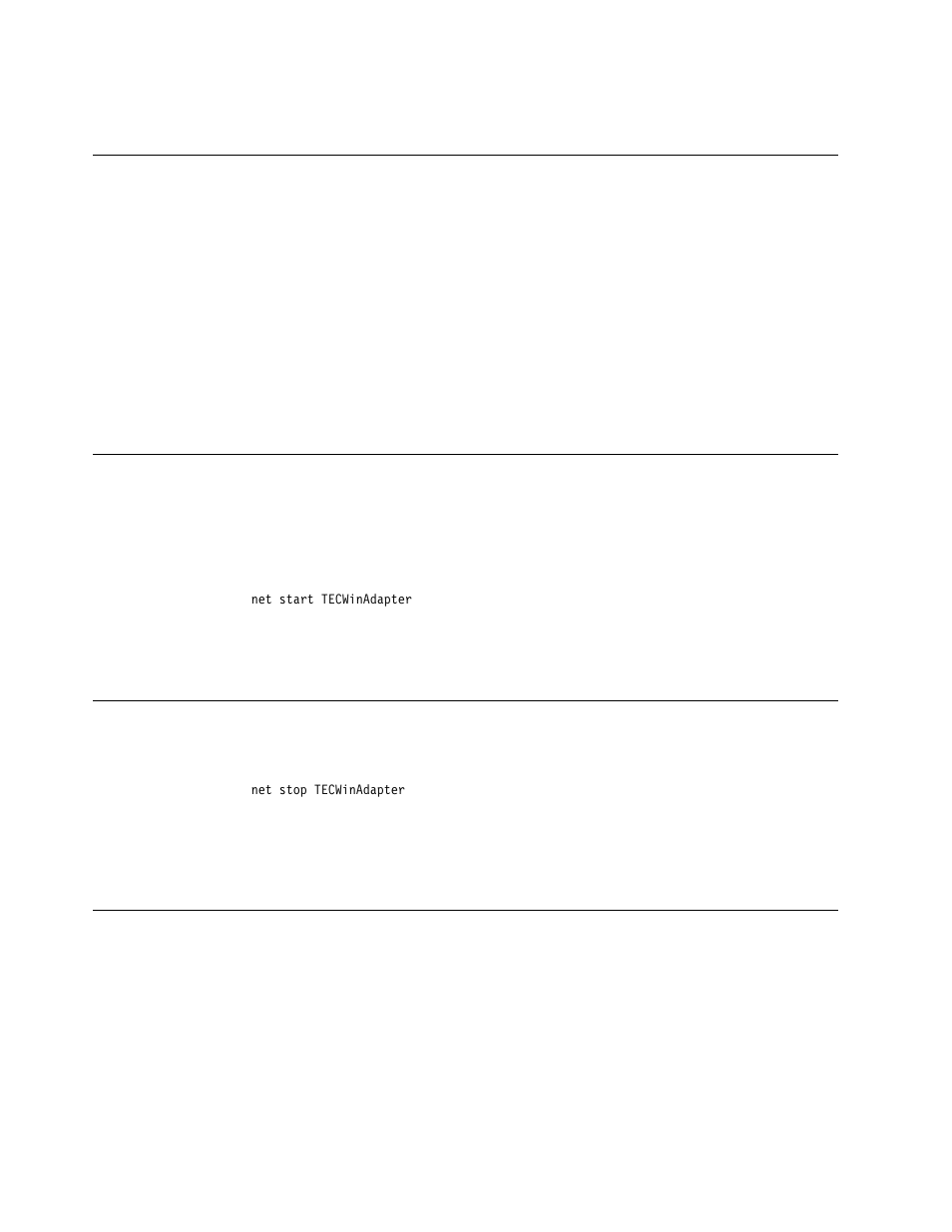Adapter administrator roles for windows, Starting the adapter, Stopping the adapter | Events listing | IBM Enterprise Console User Manual | Page 132 / 194