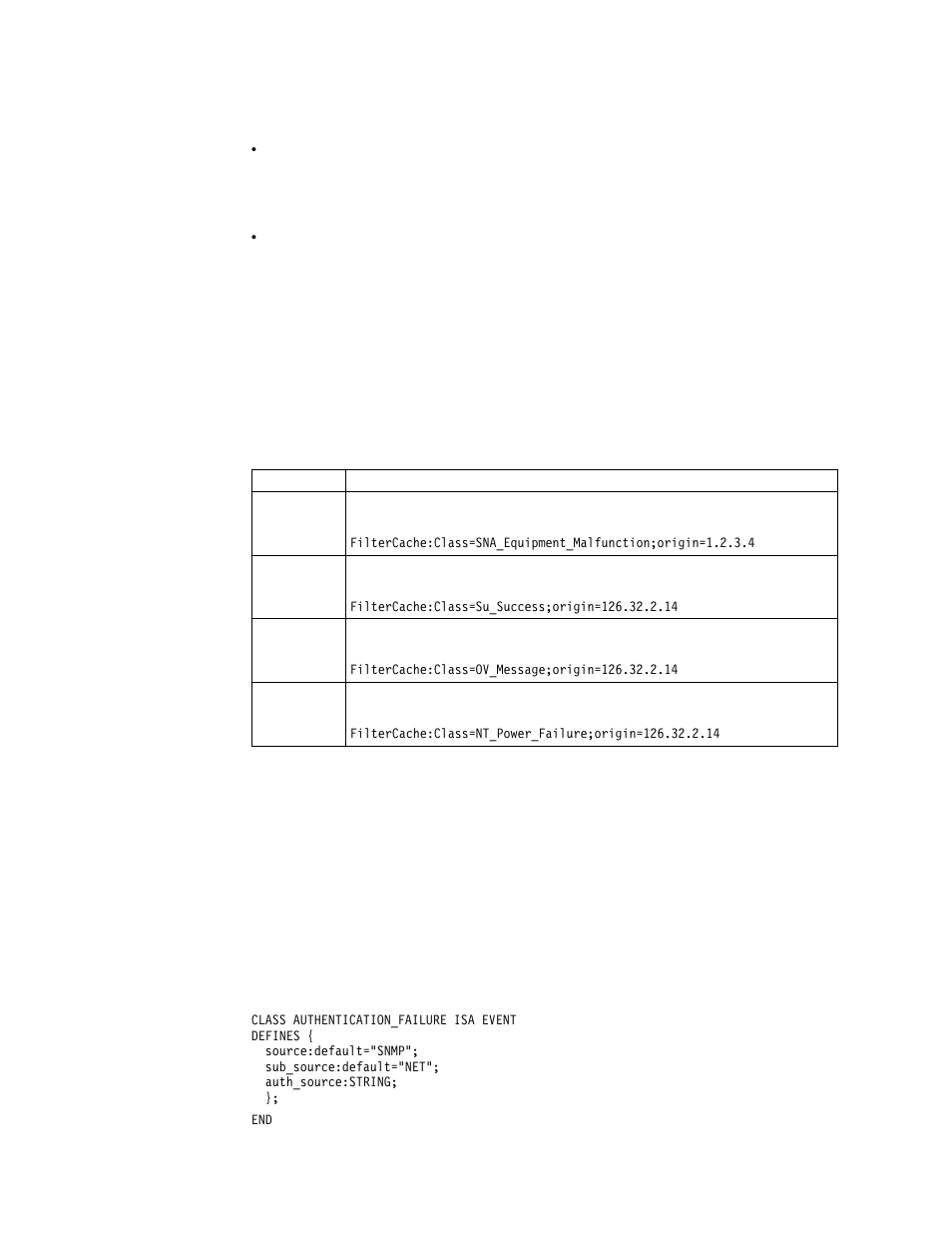 Event buffer filter examples, Baroc file, Example | IBM Enterprise Console User Manual | Page 28 / 194