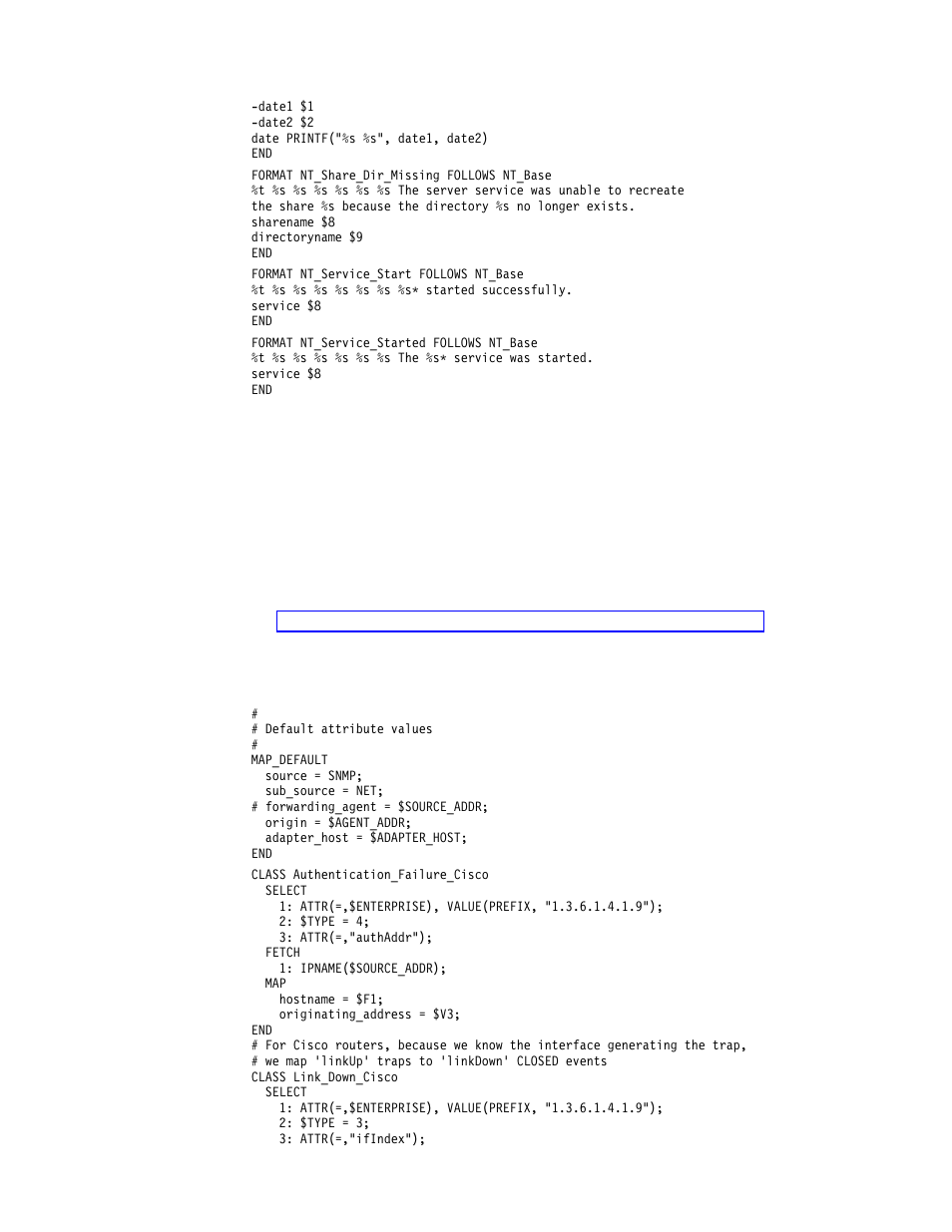 Class definition statement file, Example | IBM Enterprise Console User Manual | Page 30 / 194