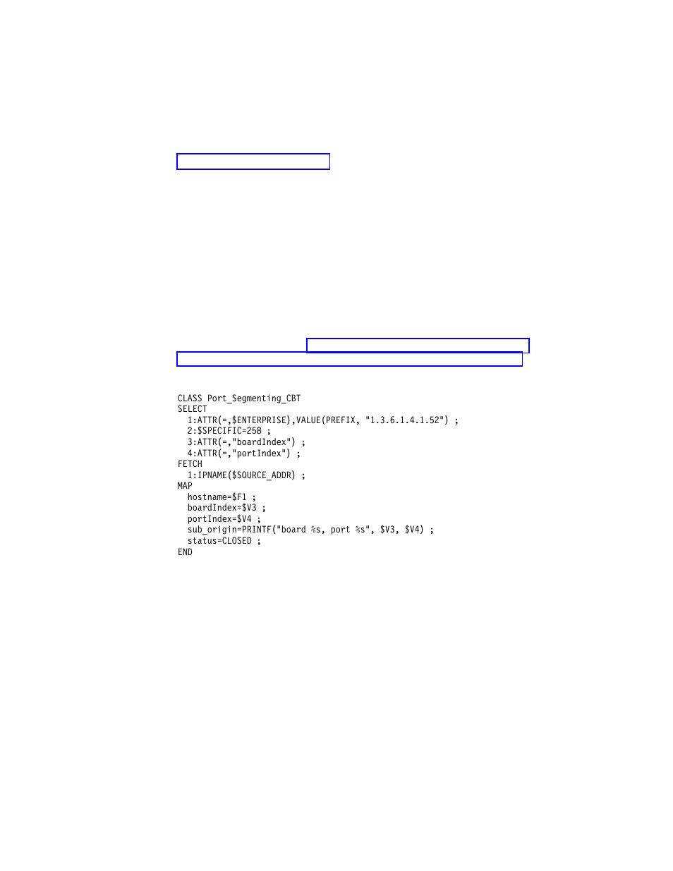 Configuration file, Class definition statement file, Snmp event example | Keywords | IBM Enterprise Console User Manual | Page 96 / 194