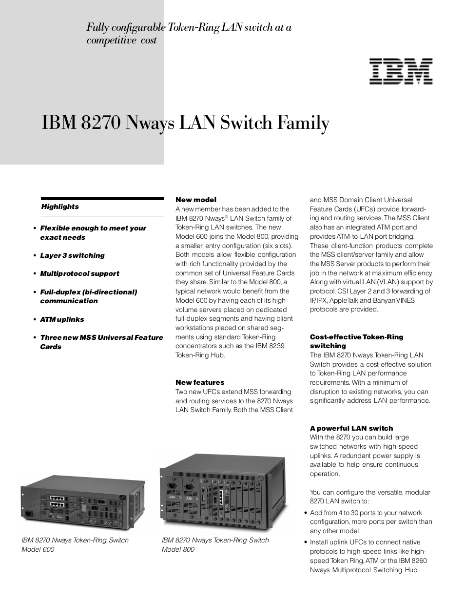 IBM BM 8270 User Manual | 8 pages