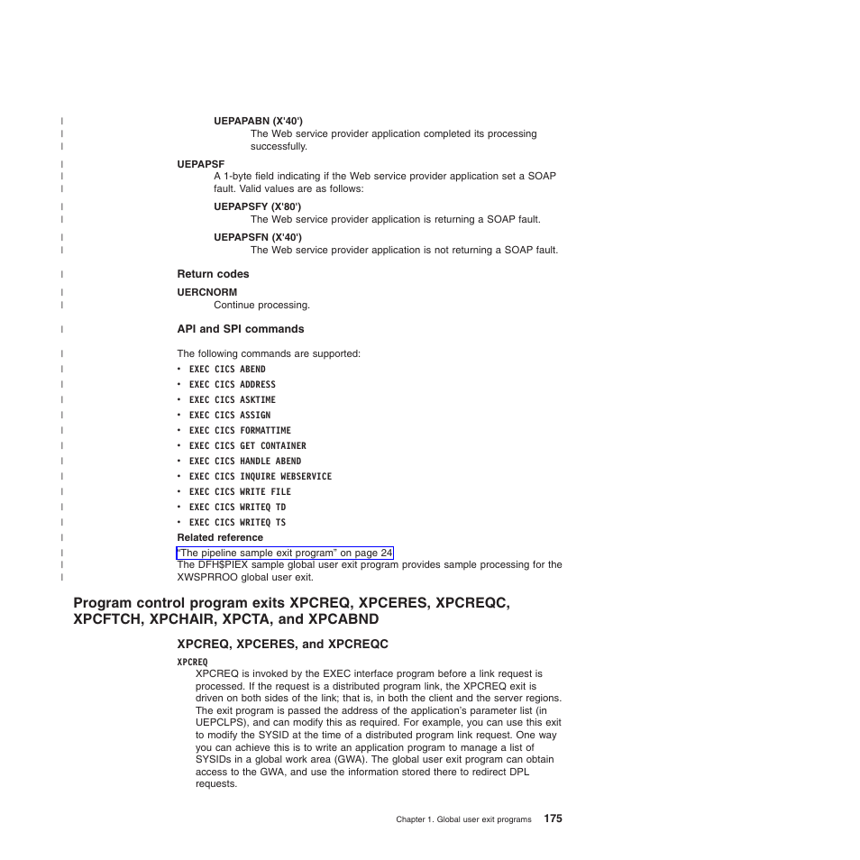 Xpcreq, xpceres, and xpcreqc, Xpcftch, xpchair, xpcta, and xpcabnd | IBM SC34-6814-04 User Manual | Page 197 / 953