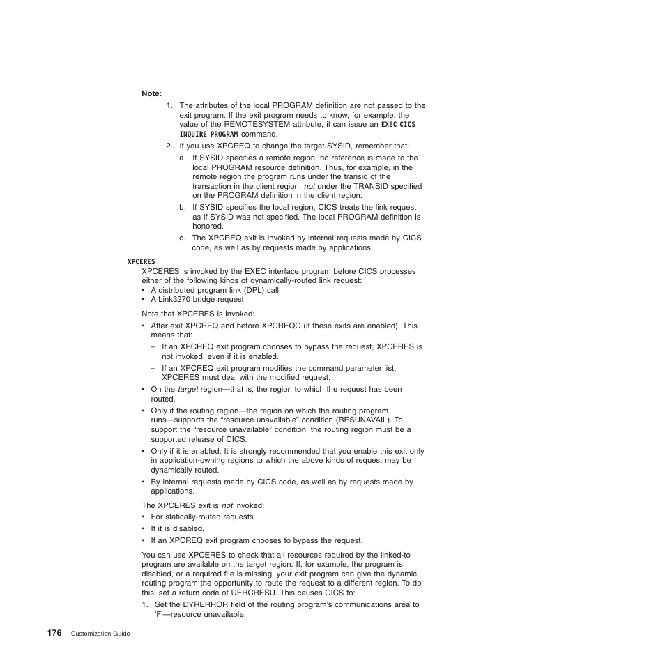 The xpceres global user exit | IBM SC34-6814-04 User Manual | Page 198 / 953