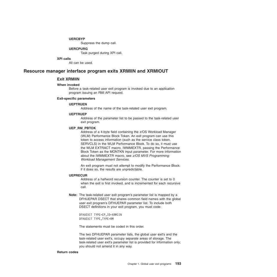 Exit xrmiin | IBM SC34-6814-04 User Manual | Page 215 / 953
