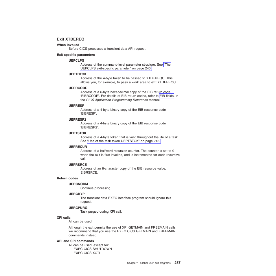 Exit xtdereq | IBM SC34-6814-04 User Manual | Page 259 / 953