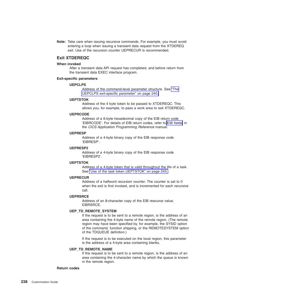 Exit xtdereqc | IBM SC34-6814-04 User Manual | Page 260 / 953
