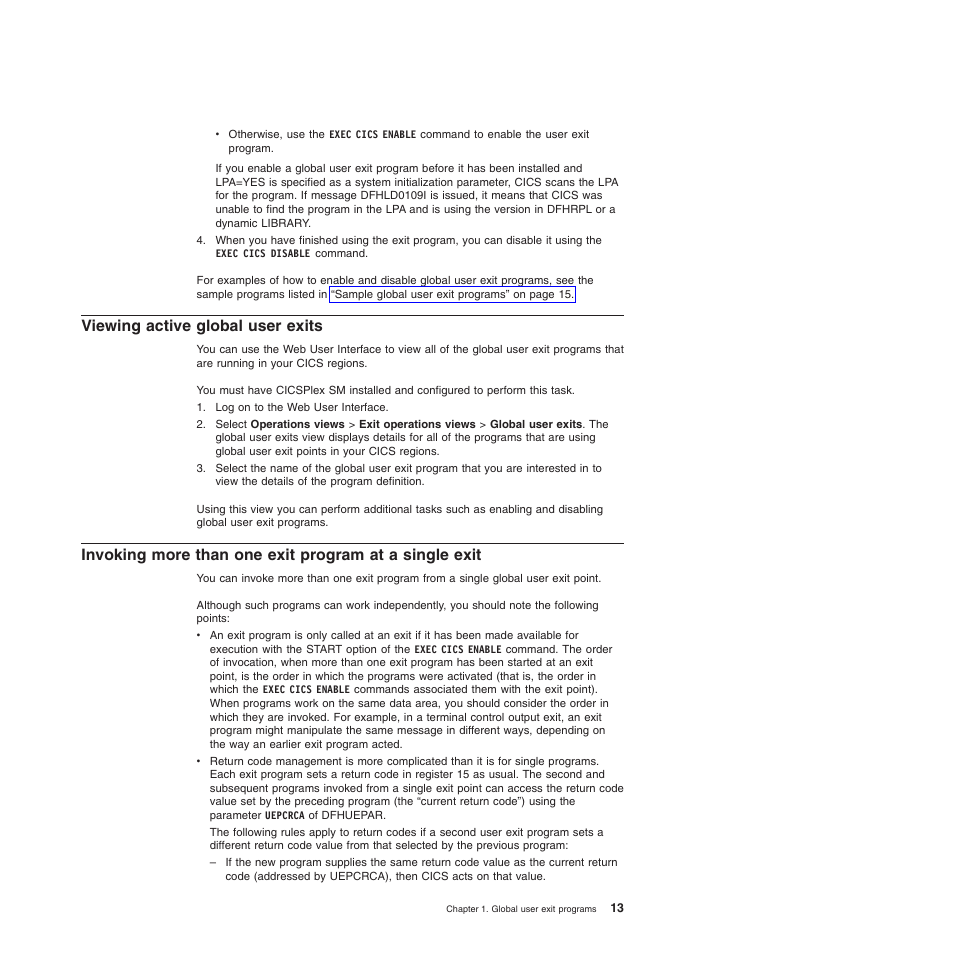 Viewing active global user exits | IBM SC34-6814-04 User Manual | Page 35 / 953