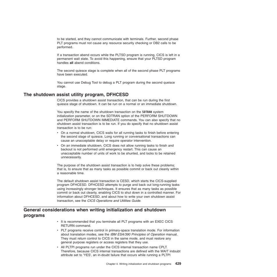 The shutdown assist utility program, dfhcesd | IBM SC34-6814-04 User Manual | Page 451 / 953