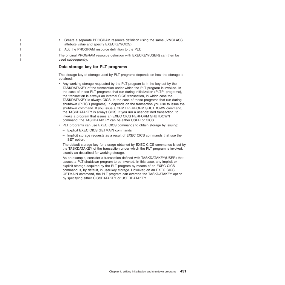 Data storage key for plt programs | IBM SC34-6814-04 User Manual | Page 453 / 953