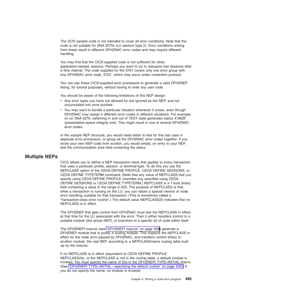 Multiple neps | IBM SC34-6814-04 User Manual | Page 507 / 953